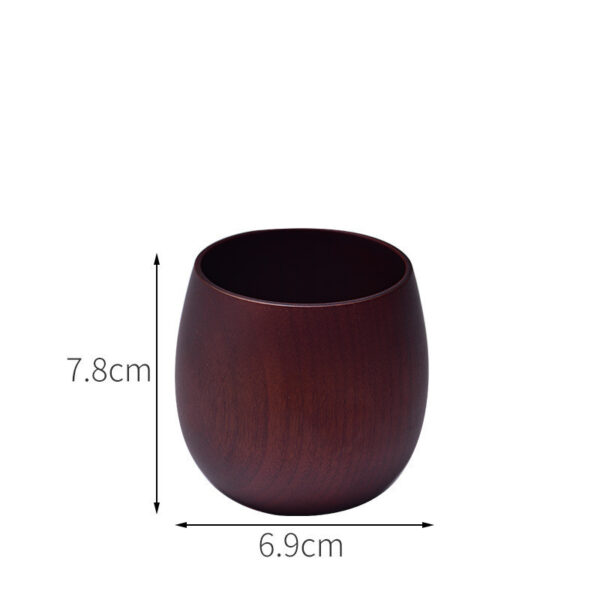 Eco-friendly Anti-scald Wooden Tea Cup Goblet - Image 3