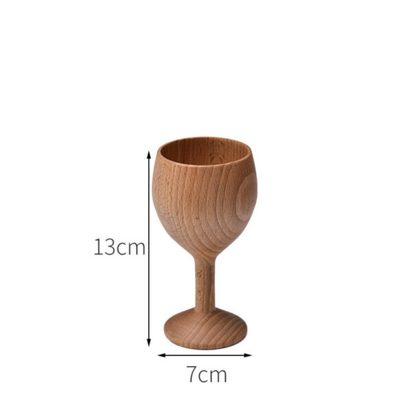 Eco-friendly Anti-scald Wooden Tea Cup Goblet - Image 7