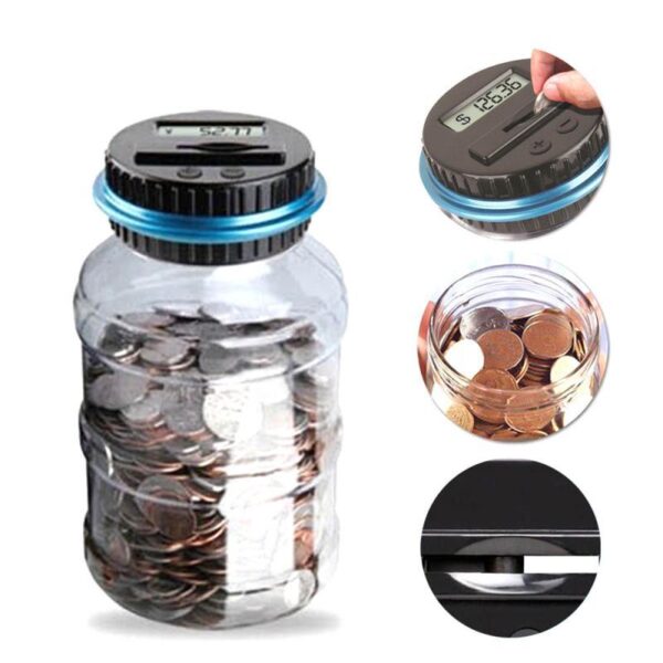 Electronic Digital Counting Coin Money Saving Box - Image 3