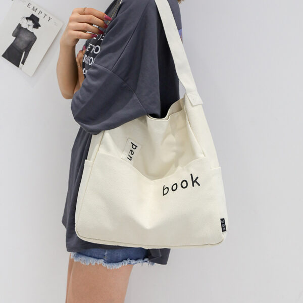 Single-shoulder bag artistic tote bag eco-friendly shopping bag canvas cross bag