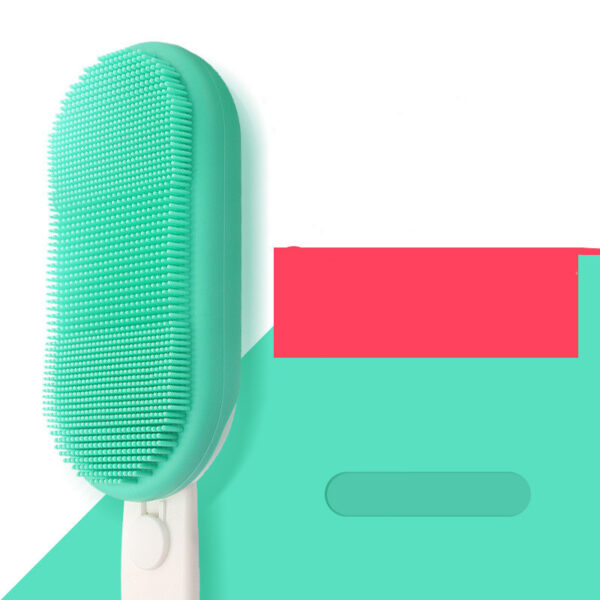 Electric Bath Brush Scrubbing Artifact Silicone Bath Towel Long Handle Bath Soft Bristles Brush - Image 4