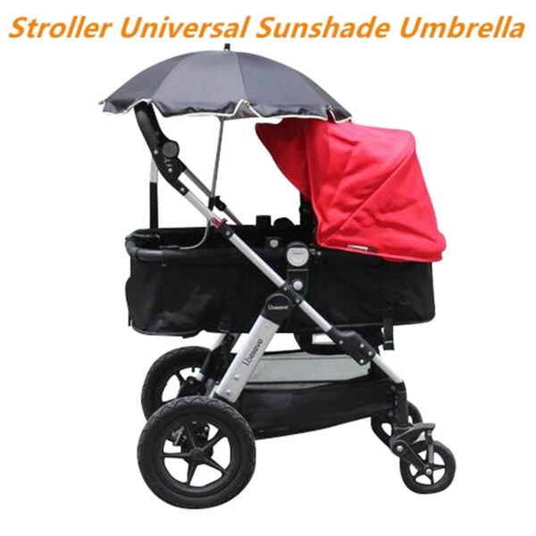 360 Degrees Pram Umbrellas Cart Accessories Adjustable Stroller Umbrella - Image 5