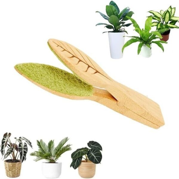 Creative Potted Portable Handheld Leaves Cleaning Brush - Image 2