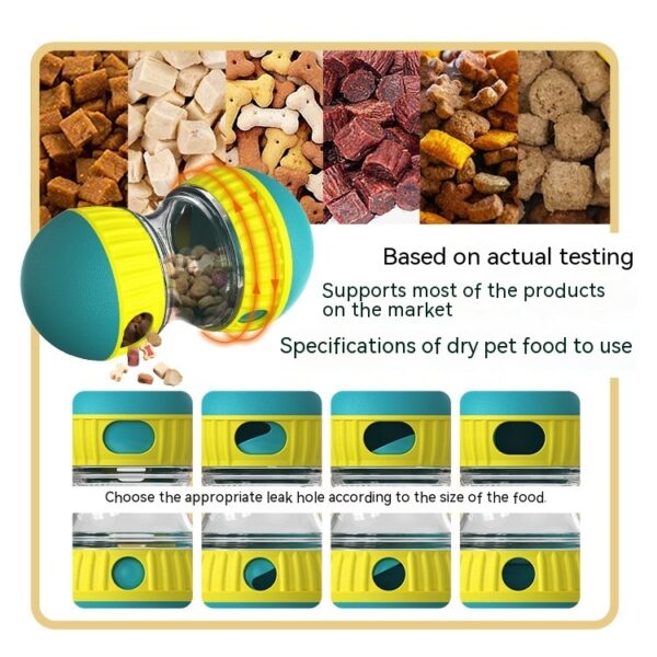 Food Dispensing Dog Toy Tumbler Leaky Food Ball Puzzle Toys Interactive Slowly Feeding Protect Stomach Increase Intelligence Pets Toy Pet Products - Image 5