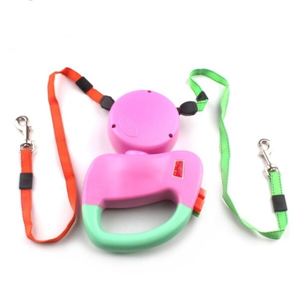 Retractable Dual Pet Dog Walking Leash - Image 2