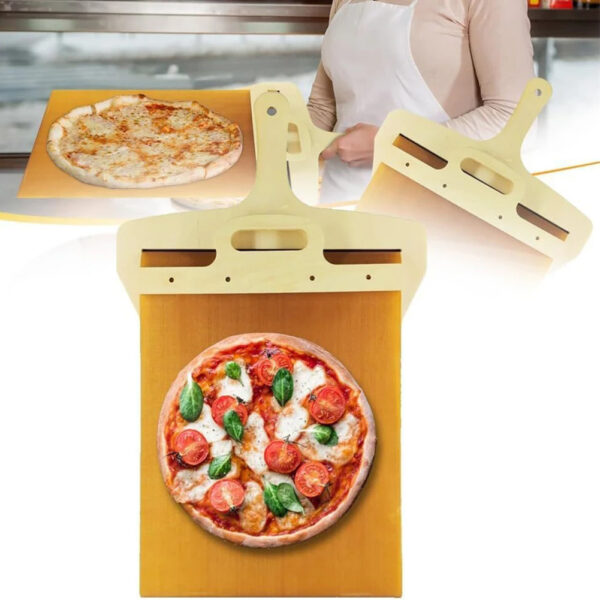 Kitchen Gadgets Sliding Pizza Shovel Non Stick Pizza Smooth Cutting Board Storage Transfer Board Kitchen Baking Tool - Image 5