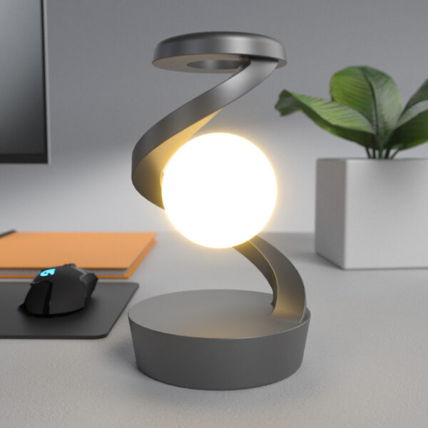 Rotating Moon Desk Lamp With Phone Wireless Charging Sensor Control Table Lamps Decorative Desktop Lamp Small Night Lamp Home Decor - Image 4