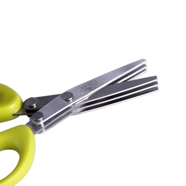 Multifunctional Multi-layer Green Onion Scissors Stainless Steel Onion Cutting Knife Herb Seaweed Spice Scissors Kitchen Scissor Kitchen Gadgets - Image 10