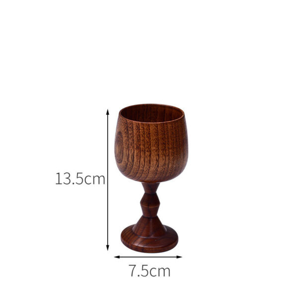 Eco-friendly Anti-scald Wooden Tea Cup Goblet - Image 8