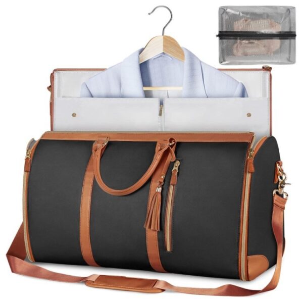 Large Capacity Travel Duffle Bag Women's Handbag Folding Suit Bag Waterproof Clothes Totes - Image 3