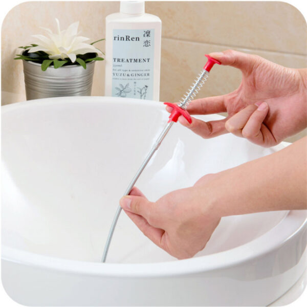 60CM Sewer Dredger Spring Pipe Dredging Tool Household Hair Cleaner Drain Clog Remover Cleaning Tools Household For Kitchen Sink Kitchen Gadgets - Image 7