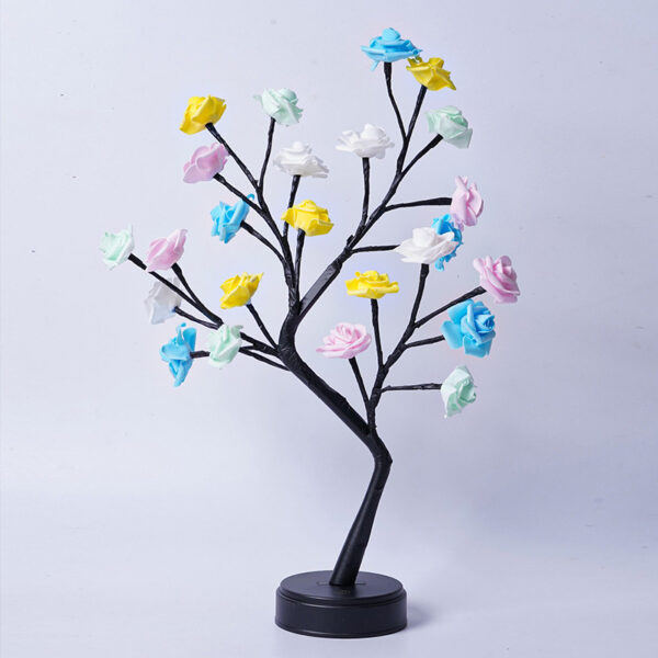 Table Lamp Flower Tree Rose Lamps Fairy Desk Night Lights USB Operated Gifts For Wedding Valentine Christmas Decoration - Image 2