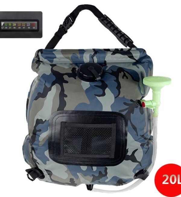 Outdoor Solar Bath Bag Camping Bath Water Storage Bag Portable 20L Bath Water Bag - Image 8