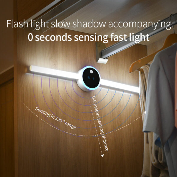 Smart Cabinet Light Clock Timing Sensor Light Removable LED Wardrobe Light Manual Sweep Switch Light - Image 4