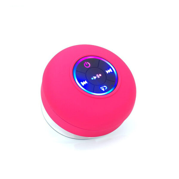 Big Suction Cup Waterproof Bluetooth Speaker LED Light Emitting - Image 5