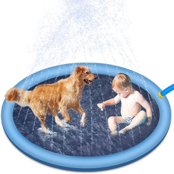 Non-Slip Splash Pad For Kids And Pet Dog Pool Summer Outdoor Water Toys Fun Backyard Fountain Play Mat - Image 5