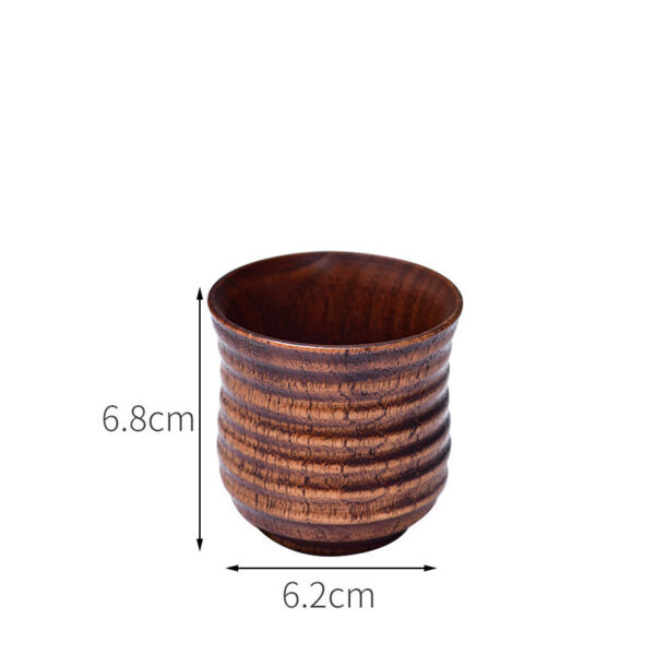 Eco-friendly Anti-scald Wooden Tea Cup Goblet - Image 6