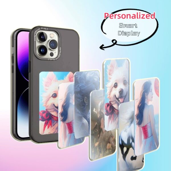 E-ink Screen Phone Case Unlimited Screen Projection Personalized Phone Cover Battery Free New Designer Luxury Phone Case - Image 3