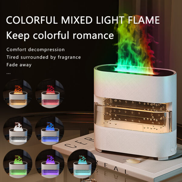 2025 New Products Rain Cloud Fire Humidifier Water Drip Novedades 2025 Rain Water Diffuser Fire Flame Humidifier Aroma Diffuser