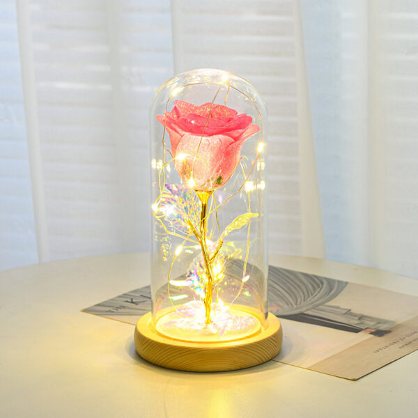 Valentines Day Gift  For Girlfriend Eternal Rose Flowers LED Light In Glass Cover Day Wedding Decoration Favors Mother Day Female Gift  Gift - Image 9