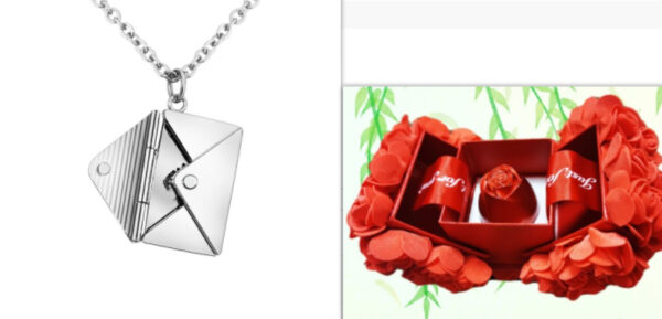 Fashion Jewelry Envelop Necklace Women Lover Letter Pendant Best Gifts For Girlfriend - Image 7