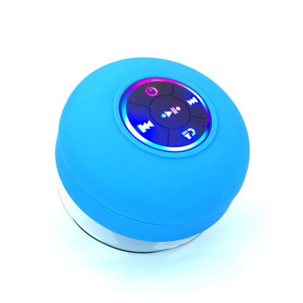 Big Suction Cup Waterproof Bluetooth Speaker LED Light Emitting - Image 7