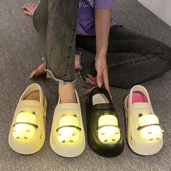 2025 Cute Slipper With Panda Lamp Summer Sandales Femme Light Funny Woman Slippers Shoes Women - Image 10