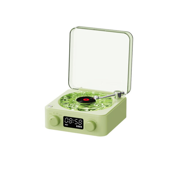 Retro Turntable Speaker Wireless Bluetooth-compatible 5.0 Vinyl Record Player Stereo Sound With White Noise RGB Projection Lamp Effect - Image 10