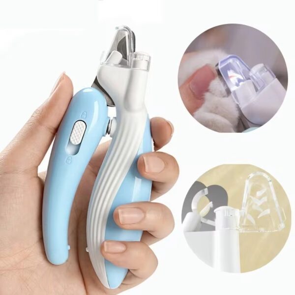 Pet Nail Clippers Dog Nail Clippers Cat Nail Clippers LED Electric Nail Grinder Pet Supplies LED Light Pet Nail Clippers