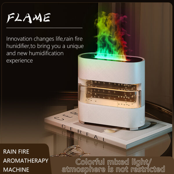 2025 New Products Rain Cloud Fire Humidifier Water Drip Novedades 2025 Rain Water Diffuser Fire Flame Humidifier Aroma Diffuser - Image 7