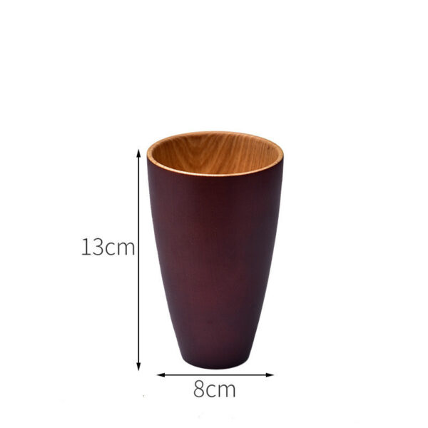 Eco-friendly Anti-scald Wooden Tea Cup Goblet - Image 9