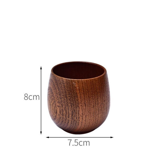 Eco-friendly Anti-scald Wooden Tea Cup Goblet - Image 4